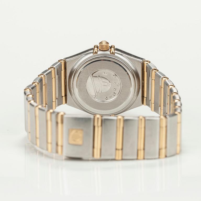 ARMBANDSUR, dam, Omega Constellation, guld, stål och diamanter. 2000.