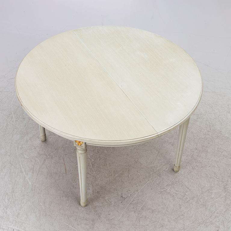 A Gustavian style 'Vegeholm'dining table, KA Roos, second half of the 20th Century.