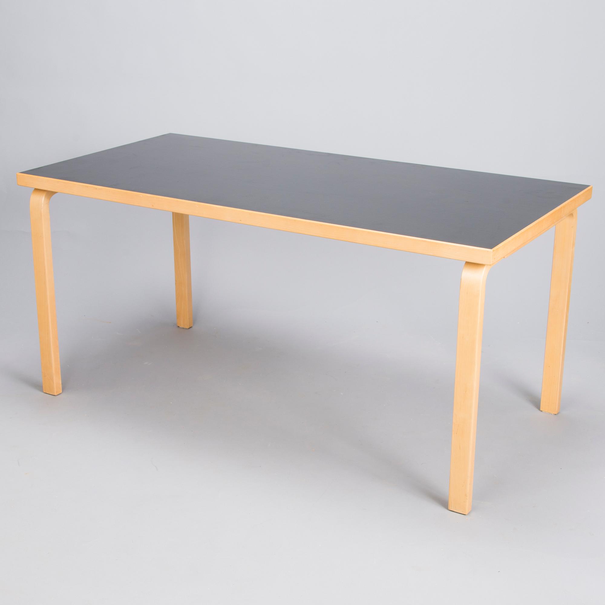 ALVAR AALTO, a late 20th century  '81A', table for Artek.