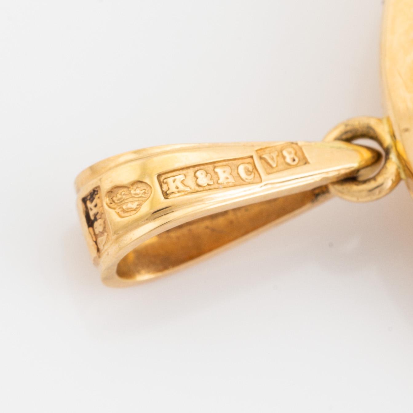 Berlock, 18K guld, K&EC, 1947.