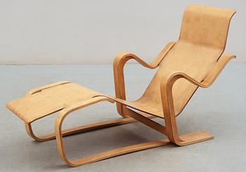 MARCEL BREUER, vilstol, "A Long Chair", sannolikt Isokon, England, efter 1936.