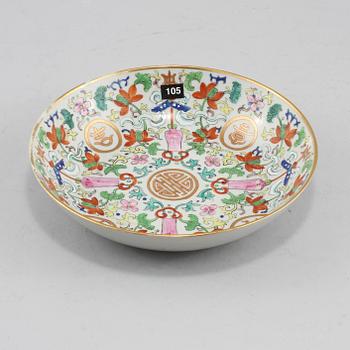 FAT, porslin, Kina, troligen 1800-tal.