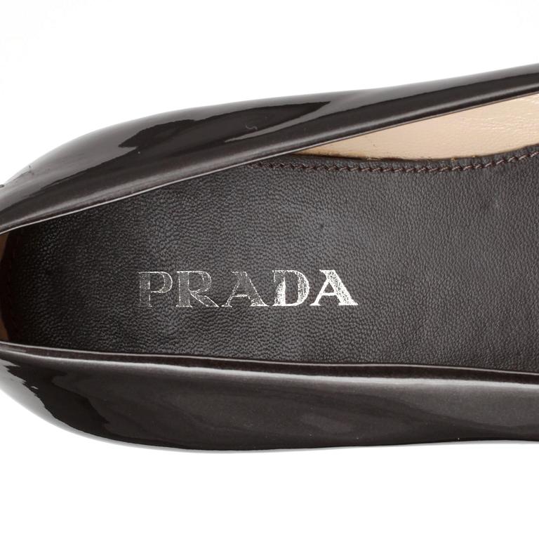 PRADA, ett par ballerinor. Storlek 37,5 .