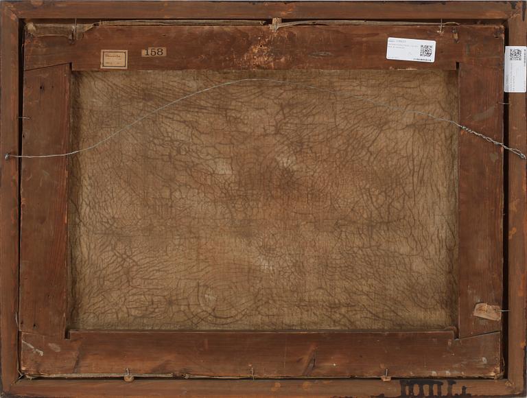 OKÄND KONSTNÄR, olja på duk, ej signerad, omkring sekelskiftet 1700/1800.