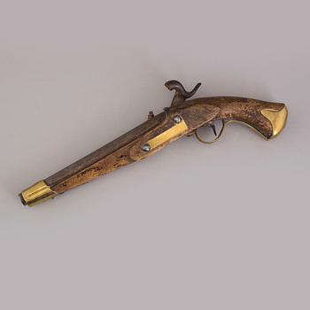 A Swedish percussion lock pistol model 1820-49.