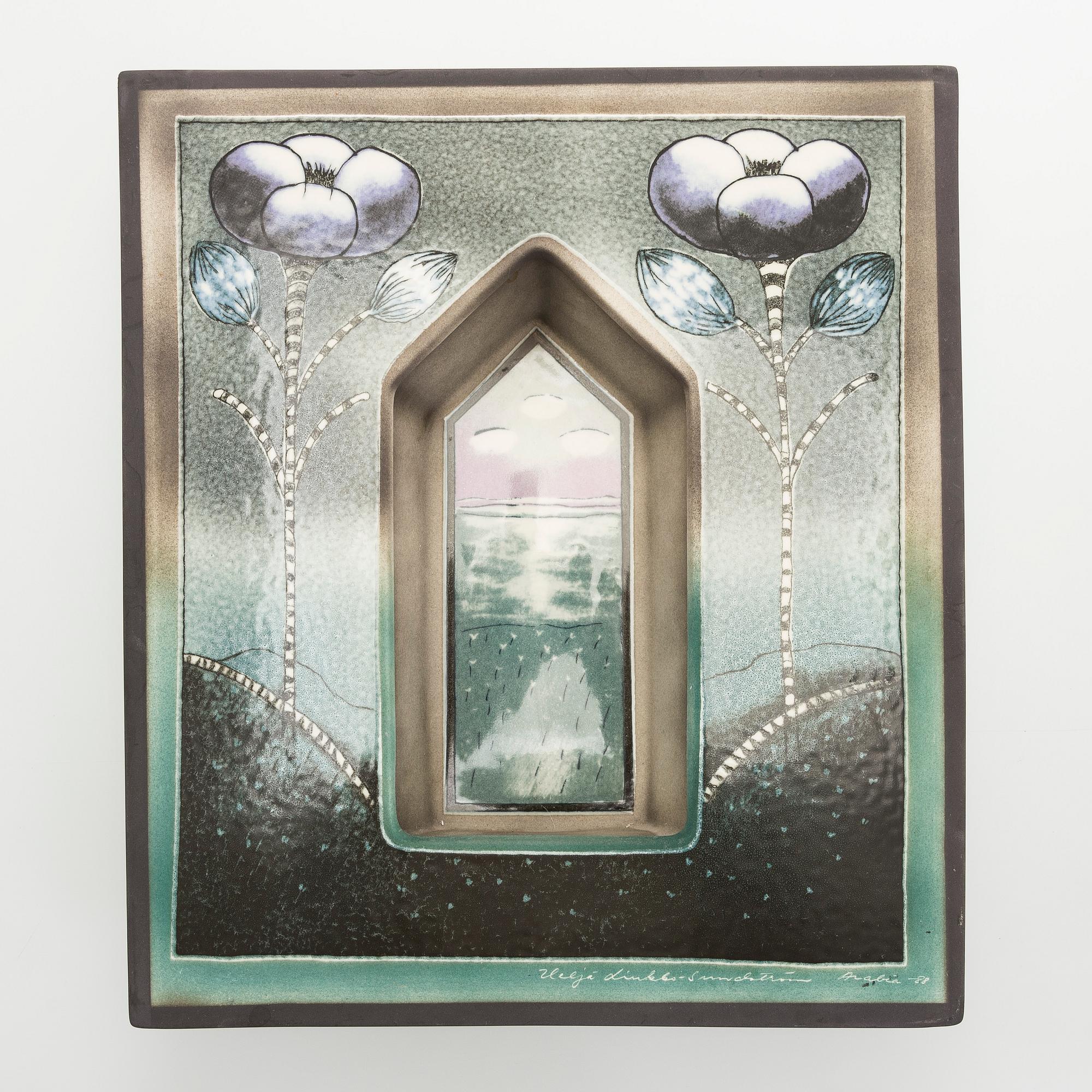 Heljä Liukko-Sundström, lampett, keramik, signerad Heljä Liukko-Sundström Arabia -88.