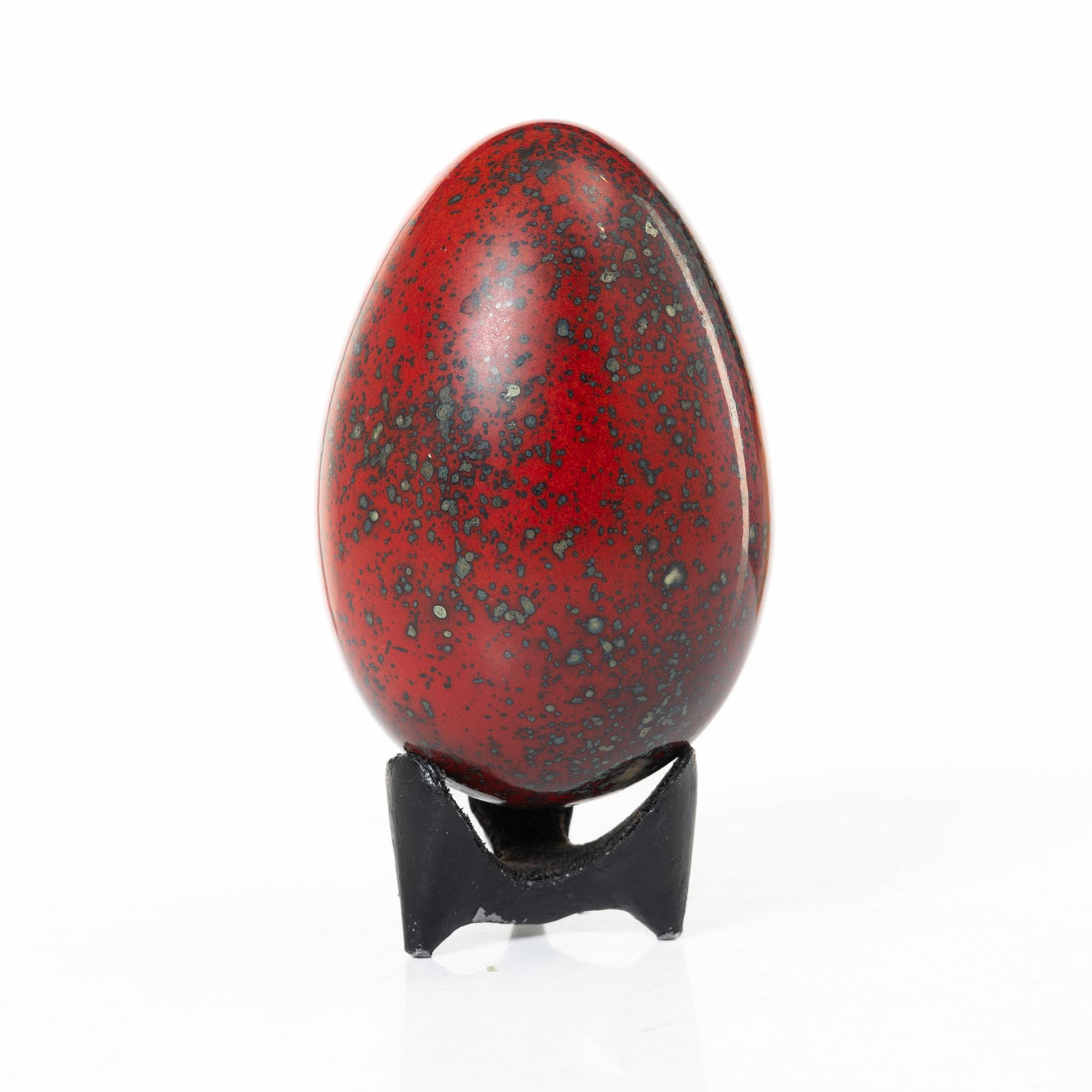 Hans Hedberg, a faience sculpture of an egg, Biot, France.