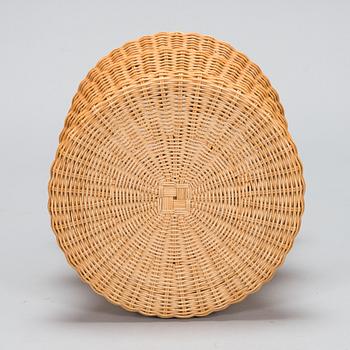 Eero Aarnio, a "Story Stool" rattan stool made by Sokeva.