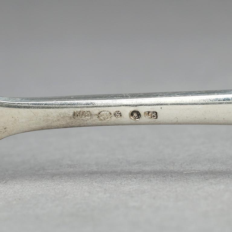 BESTICKSERVIS, 124 delar, silver, "Chippendale", bla K Andersson, Stockholm, 1928. Vikt ca 4403g.