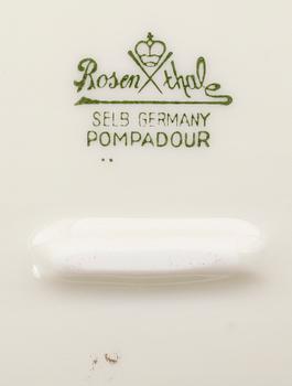 MATSERVIS, 57 del, porslin, Pompadour, Rosenthal.