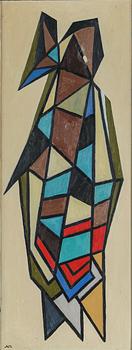 ARNE ÖDBERG, oil on panel, signed with monogram. Dated -54 verso.