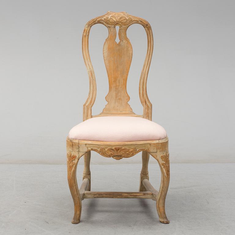 STOL, rokoko, stockholmsarbete, 1700-talets andra hälft.