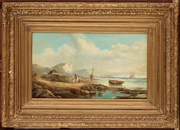 John James Wilson, Kustlandskap med ryttare.