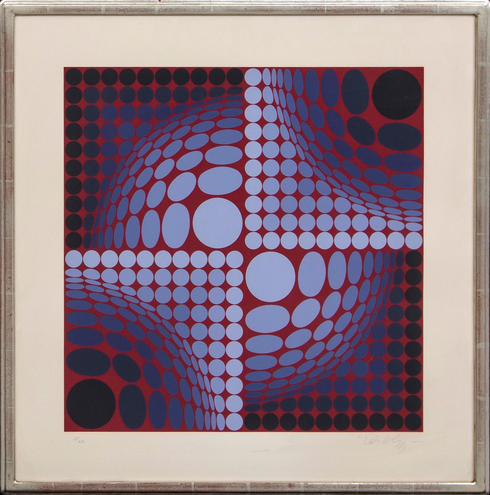 Victor Vasarely,  färgserigrafi signerad och numrerad 17/250.
