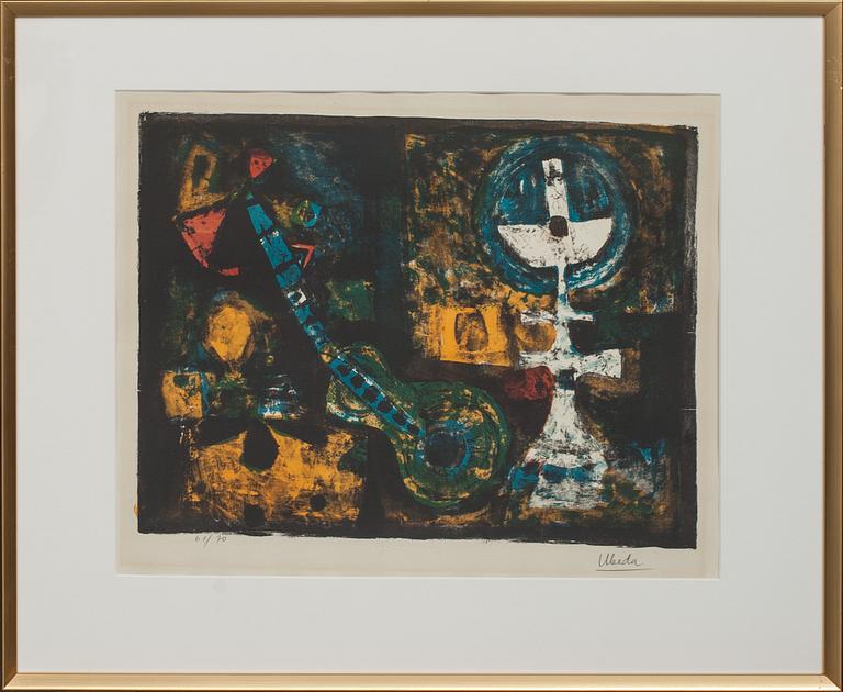 AGUSTIN UBEDA, färglitografi, signerad och numrerad 61/70.