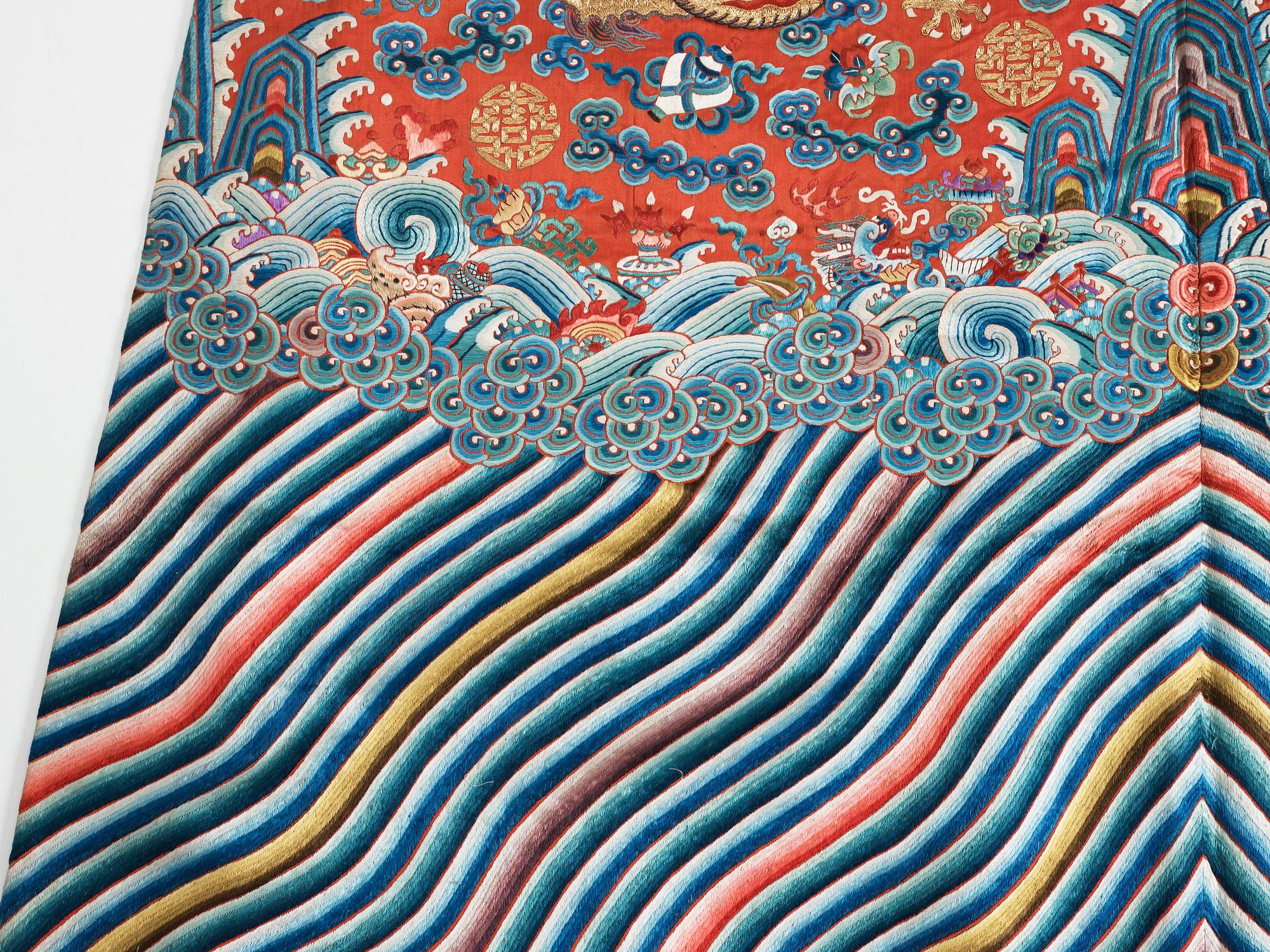 ROCK, broderat siden. Qingdynastin, 1800-tal.