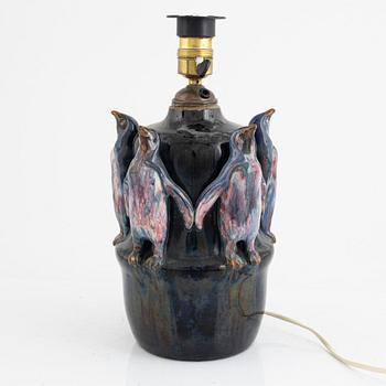 A ceramic table lamp, first half of the 20th century.