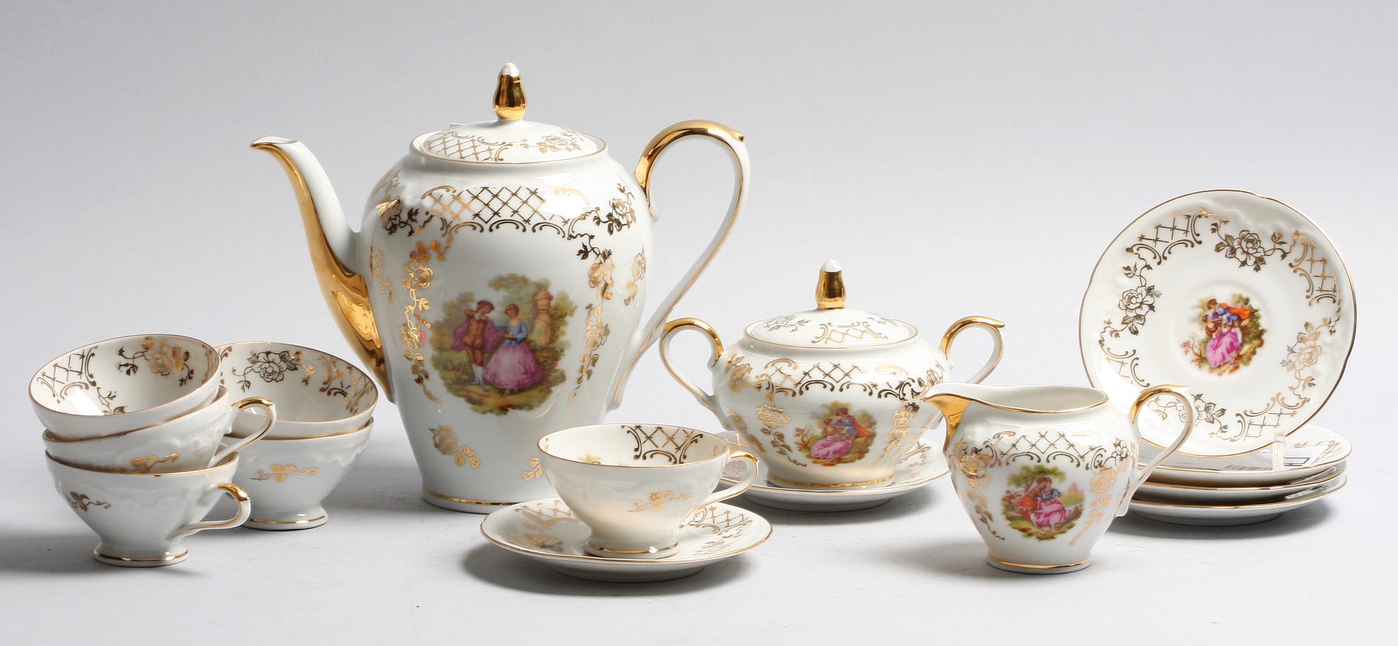 MOCCASERVIS, porslin, Bavaria.