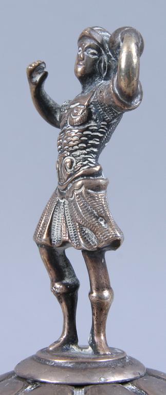 SKRIVBORDSUPPSATS, silver, Karlshamn, 1853, vikt ca 680 g.