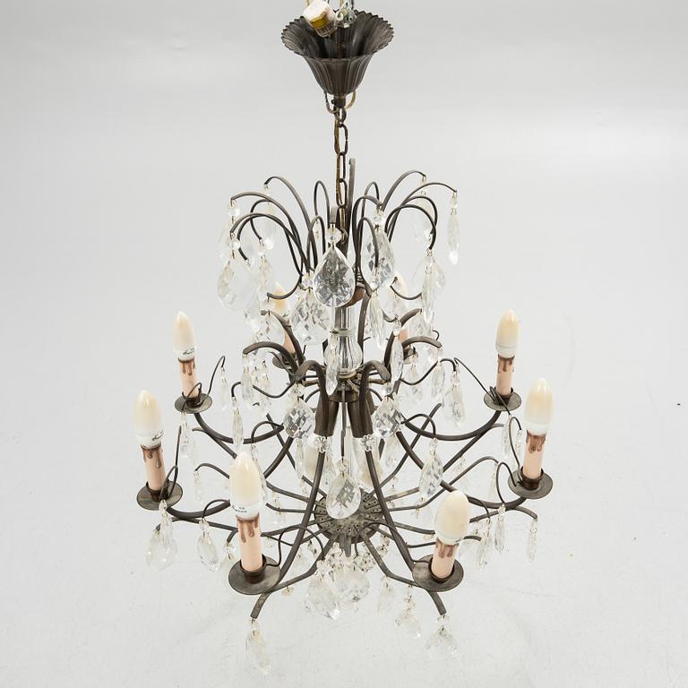 Chandelier, Rococo style, 20th century.