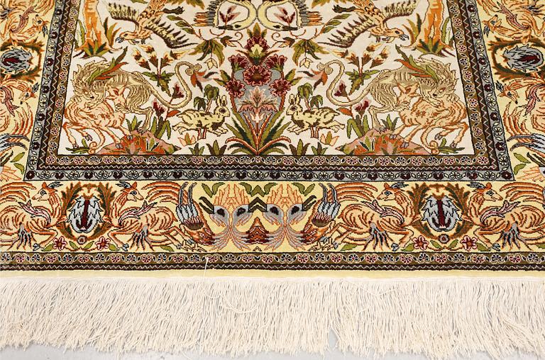 Carpet, Kayseri, silk, 166 x 114 cm.