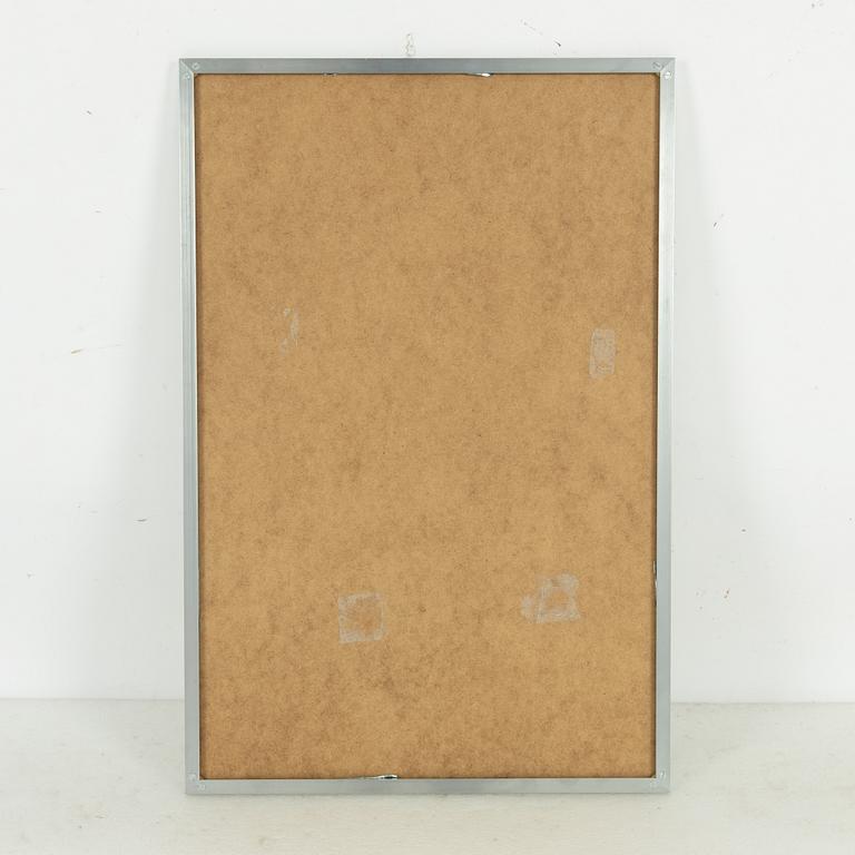 A steel frame mirror, probably Ulf Scherlin, 2006.