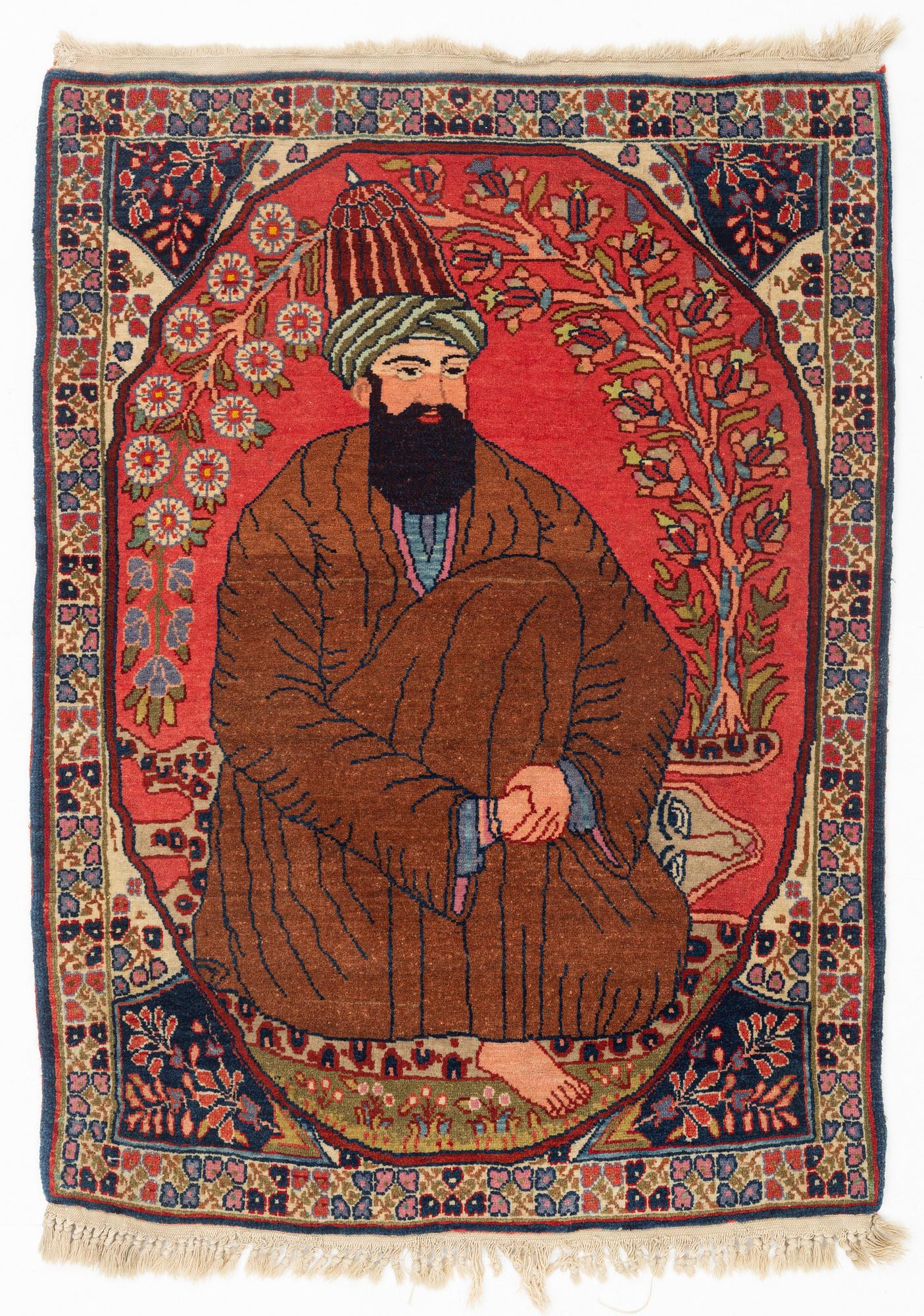 Matta, semiantik figural Bidjar ca 83 x 63 cm.