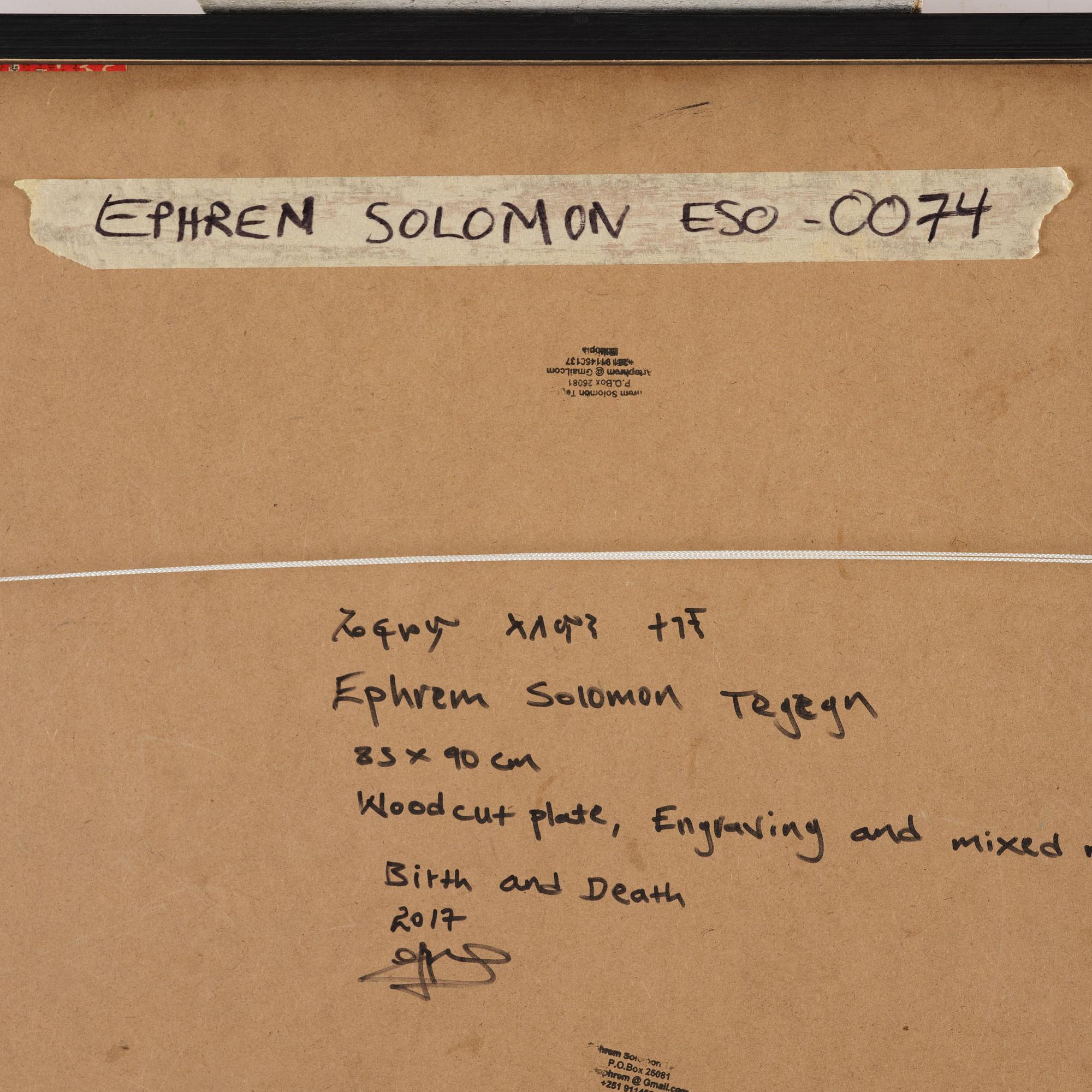 Ephrem Solomon Tegegn, "Birth and Death".