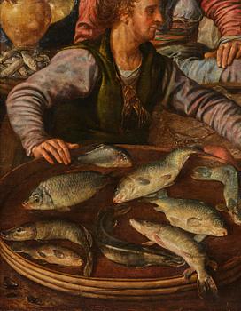 Joachim Beuckelaer, A fish market outside the city gate of Antwerp.