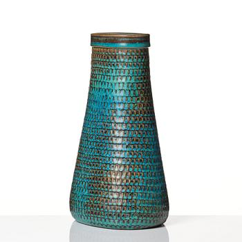 Stig Lindberg, a stoneware vase, Gustavsberg studio, Sweden 1964.