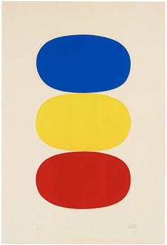 295. Ellsworth Kelly, "Blue and yellow and red orange" from "Suite of Twenty-Seven Color Lithographs".