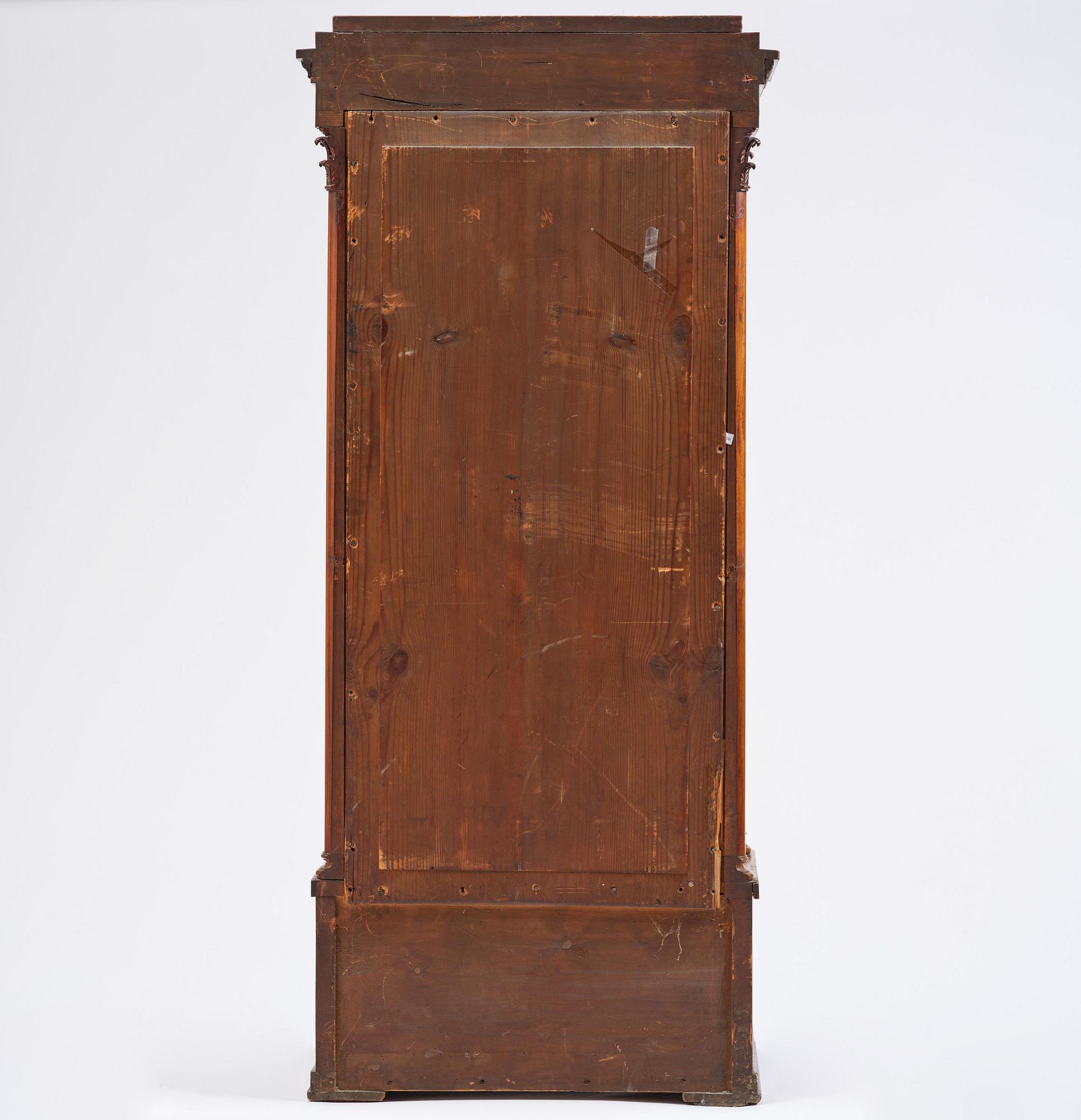 A Swedish Empire mahogany bibliothèque, ca 1830.