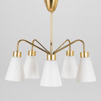 A mid-20th-century pendant ceiling light.