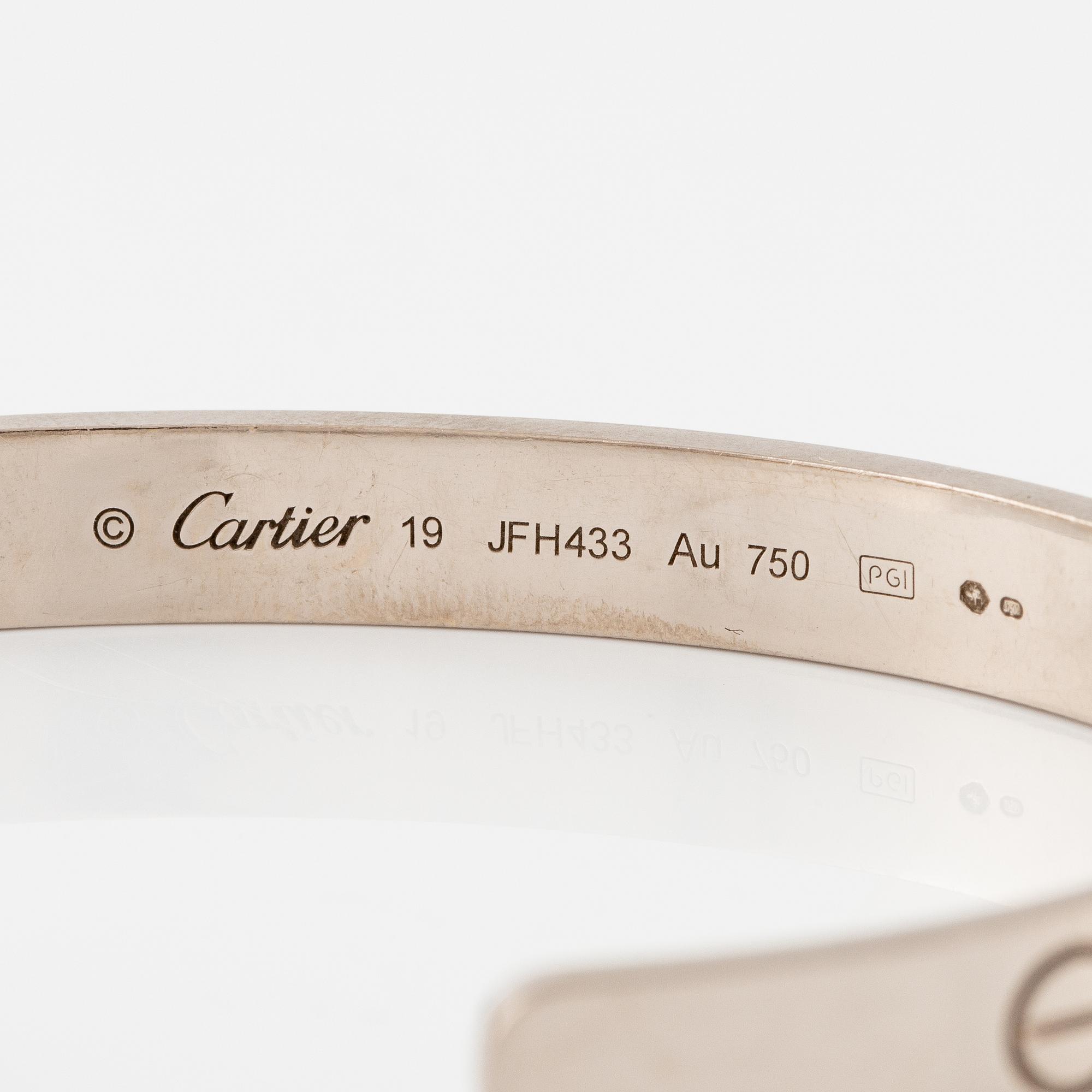 Cartier bracelet 18K white gold "Love".