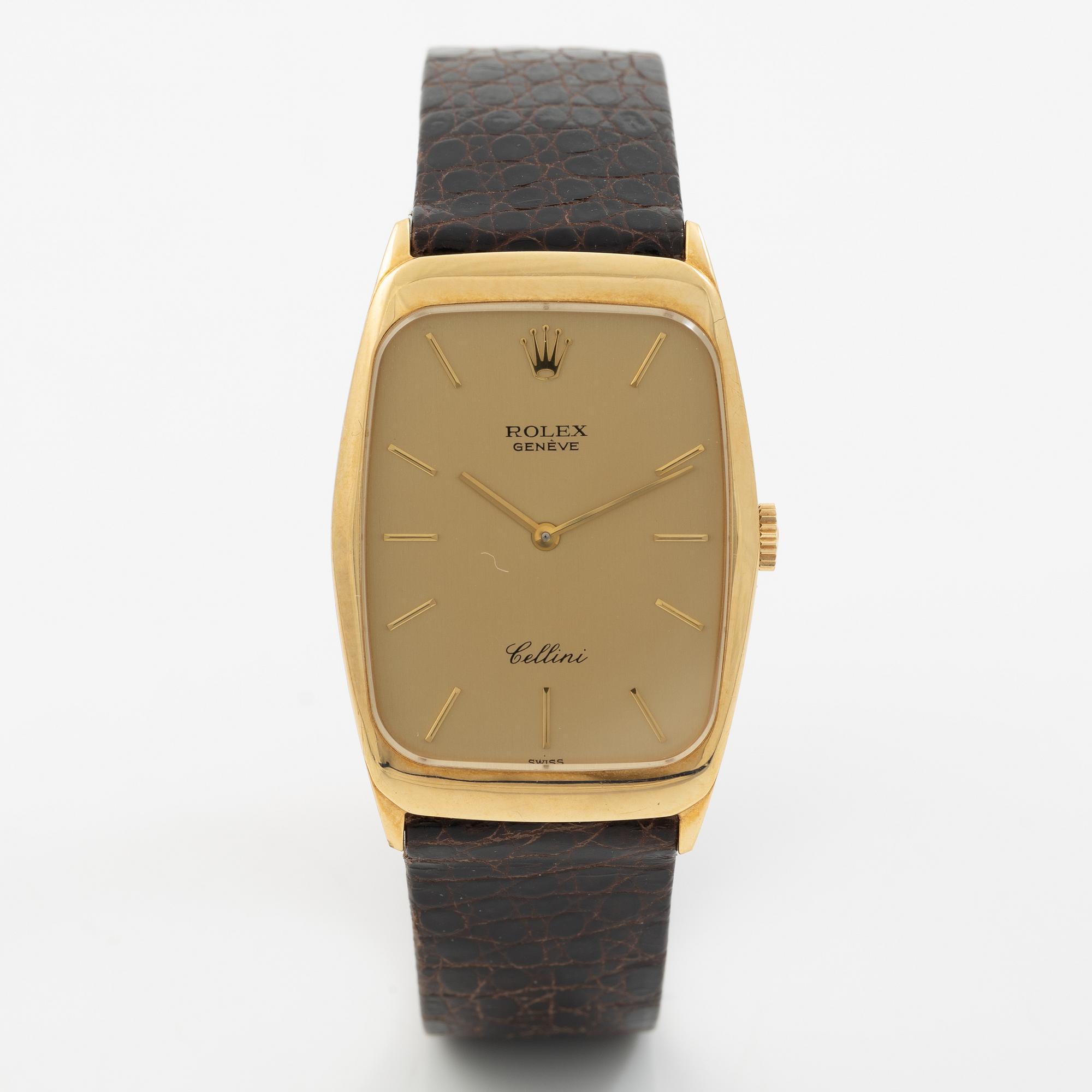 Rolex, Cellini, wristwatch, 26.5 x 35.5 mm.