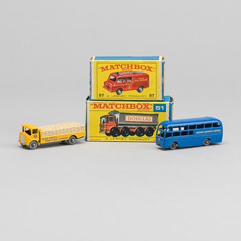 LESNEY MATCHBOX SERIES FOUR CARS.