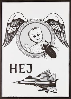 ALLAN FRIIS, affischer, 4 st, sign o numr, dat 1968-1974.