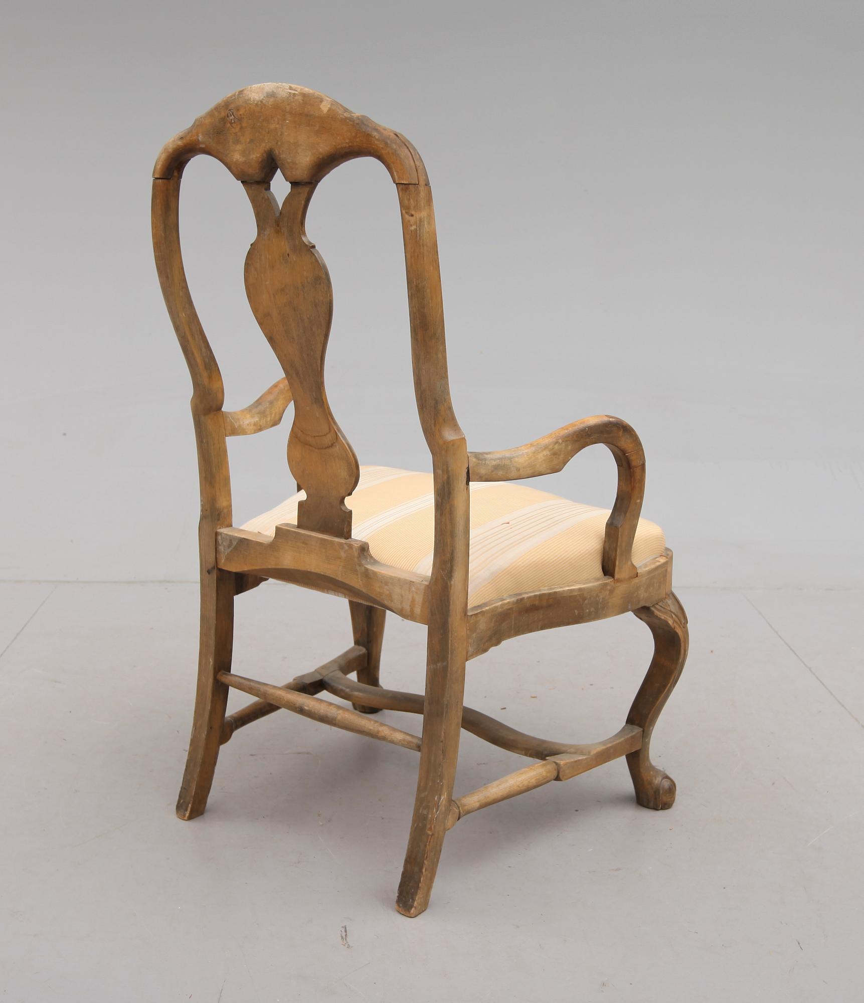 KARMSTOL, barockstil, 1800-/1900-tal.