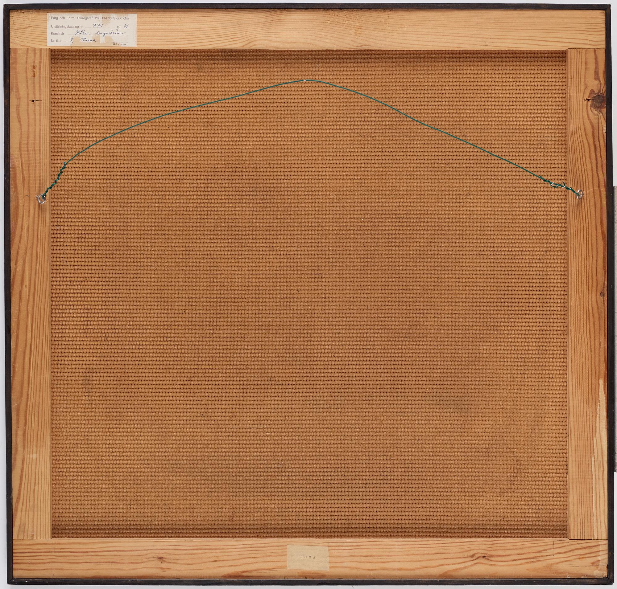 KARL HÅKAN ENGSTRÖM, oil on panel Signed.