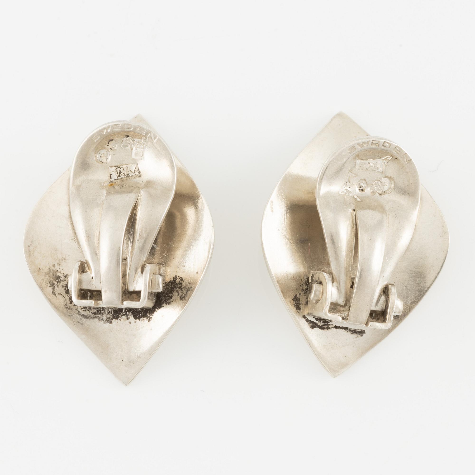 Flavia och Borgila, collier och örhängen, silver.