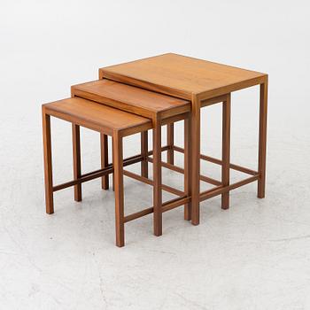Three nesting tables, second half of the 20th century.