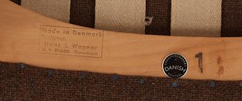 A Hans J Wegner 'Bamse' easy chair, AP-stolen, Denmark, probably 1950's-60's.