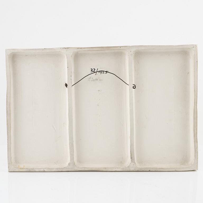 Karl Heinz Schultz-Köln, vas, samt relief, stengods, Arabia, Finland.