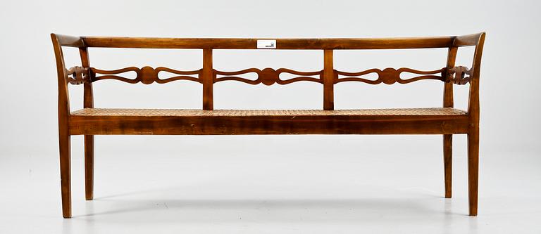 SOFFA samt STOLAR, ett par, biedermeier, 1800-tal.