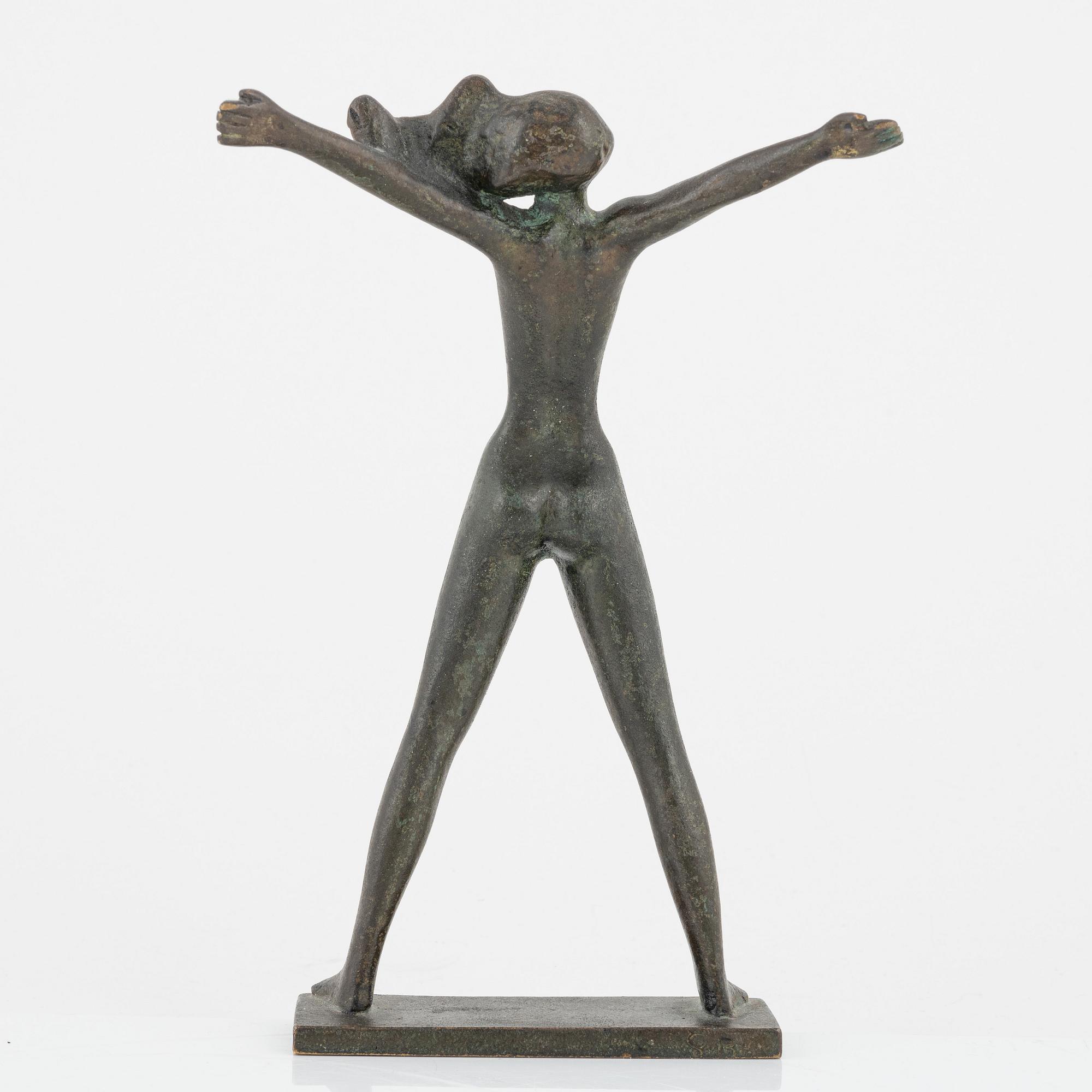 Stig Blomberg, a bronze sculpture, signed.