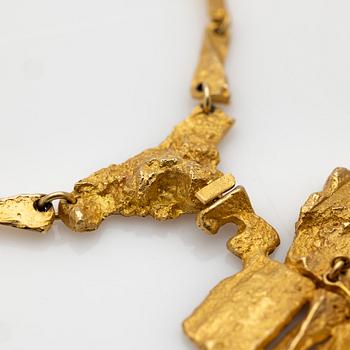 Björn Weckström, Pendant, 18k, "Blooming Wall", Kruunu-Koru, Finland.