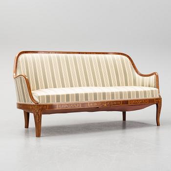 Carl Malmsten, soffa, Swedish Grace, specialbeställd och utförd 1929.