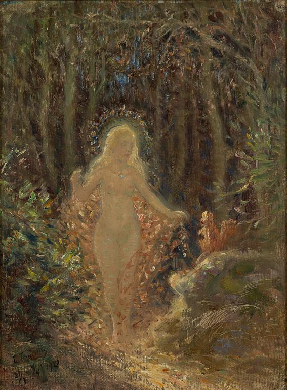 Erik Tryggelin, Translation: "Girl with a squirrel".