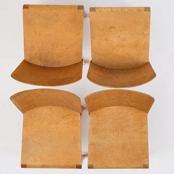 Swedish Modern, a set of four chairs, 1930s.