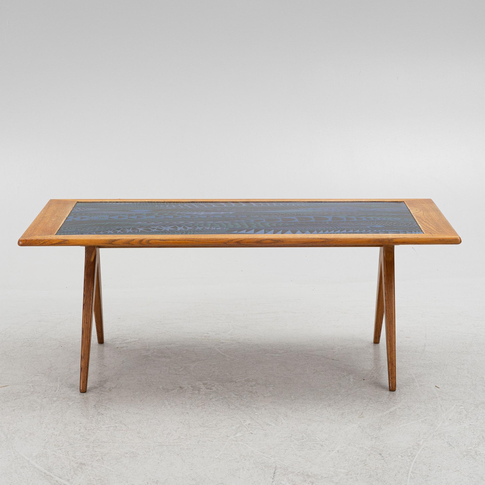 Stig Lindberg & David Rosén, a coffee table from the 'Futura' series, Nordiska Kompaniet, 1950's.